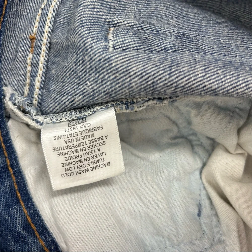 Re/Done x Levi’s Blue Straight Leg Jeans - Picture 7 of 10